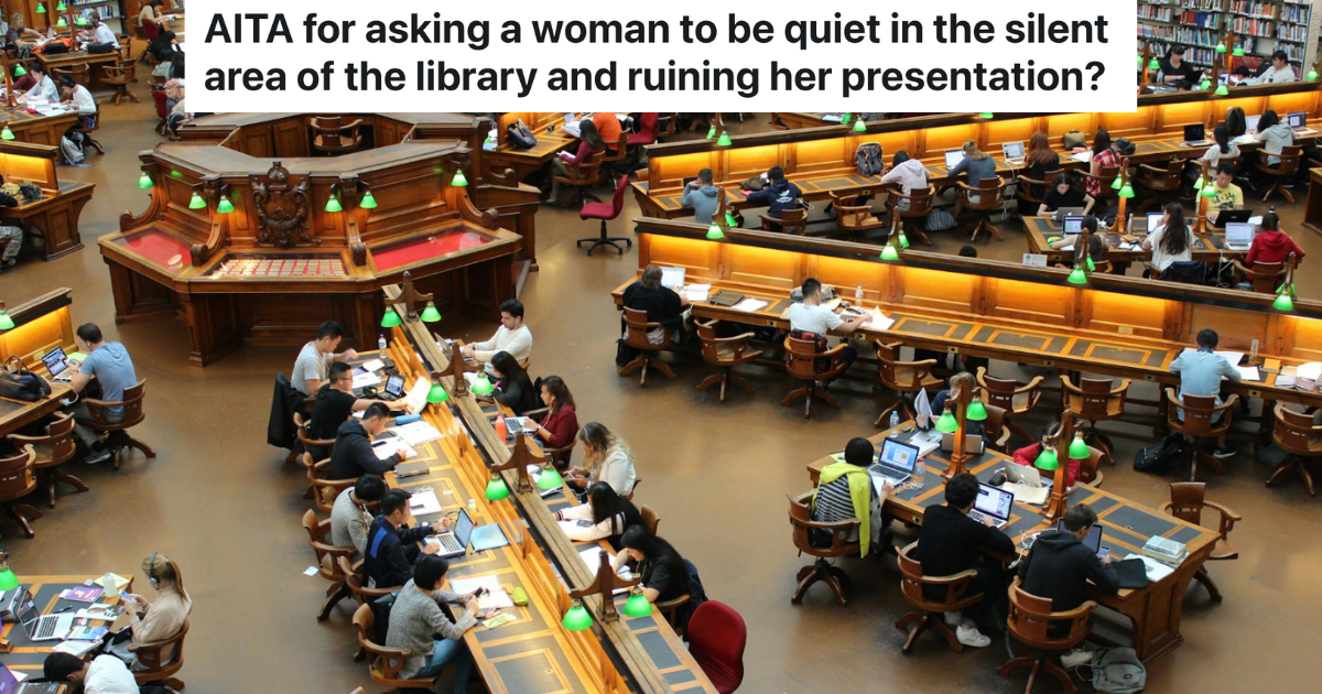 students studying in a library