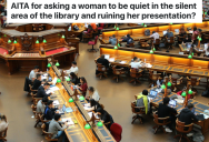Woman Goes To The Library To Study, But It’s Impossible To Concentrate Since Another Student Is Talking Loudly