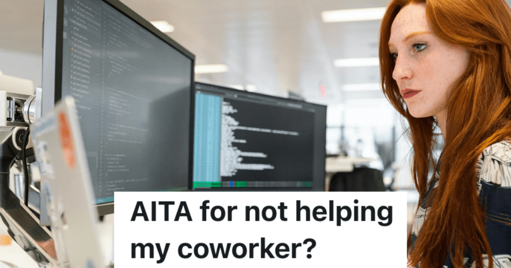 woman looking at three computer monitors