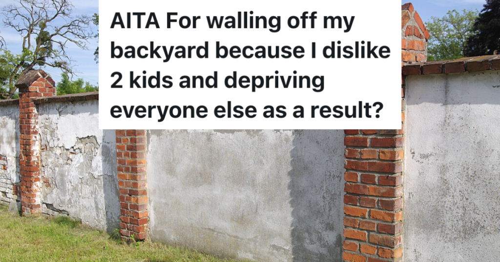 outdoor brick wall around property