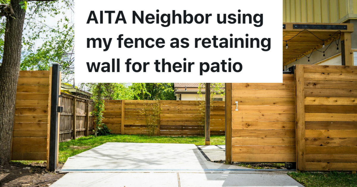 wooden fence in backyard