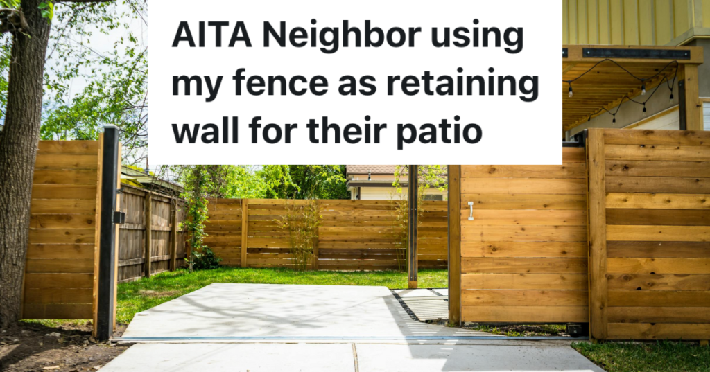 wooden fence in backyard