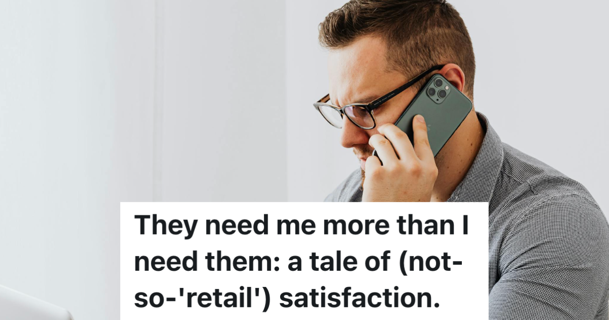 Repair Shop Owner Pays Employee Overtime To Get Truck Fixed For Hard To Please Customer, But Then The Customer Complains Its Taking Too Long man in gray shirt and glasses talking on the phone