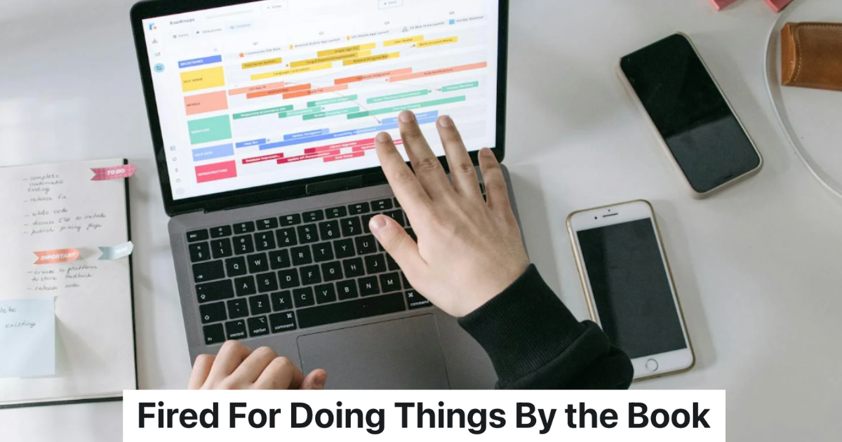 work schedule on computer screen