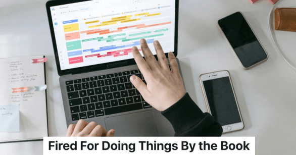 work schedule on computer screen