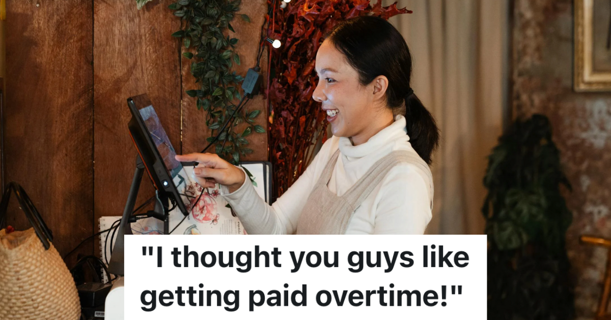 Customer Keeps Shopping Even Though The Store Is Closed, But He Thinks He Should Be Able To Shop As Long As He Wants Since The Employees Get Overtime smiling cashier