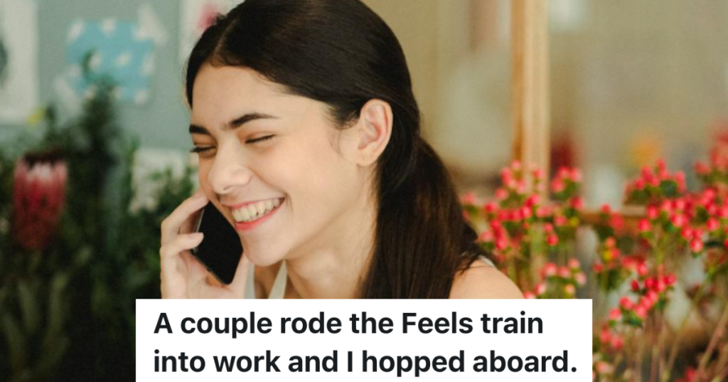 smiling young woman on the phone