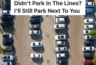 Woman’s Neighbor Has Trouble Parking In The Lines, So She Parked So Close To Their Car That There’s No Way They Can Open The Driver’s Door