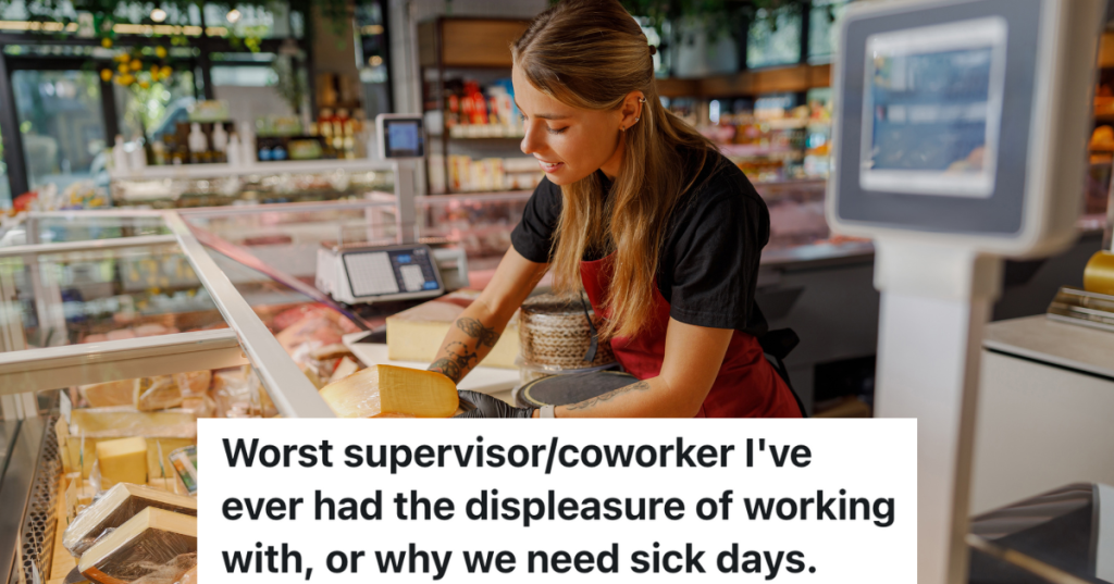 woman working in a deli