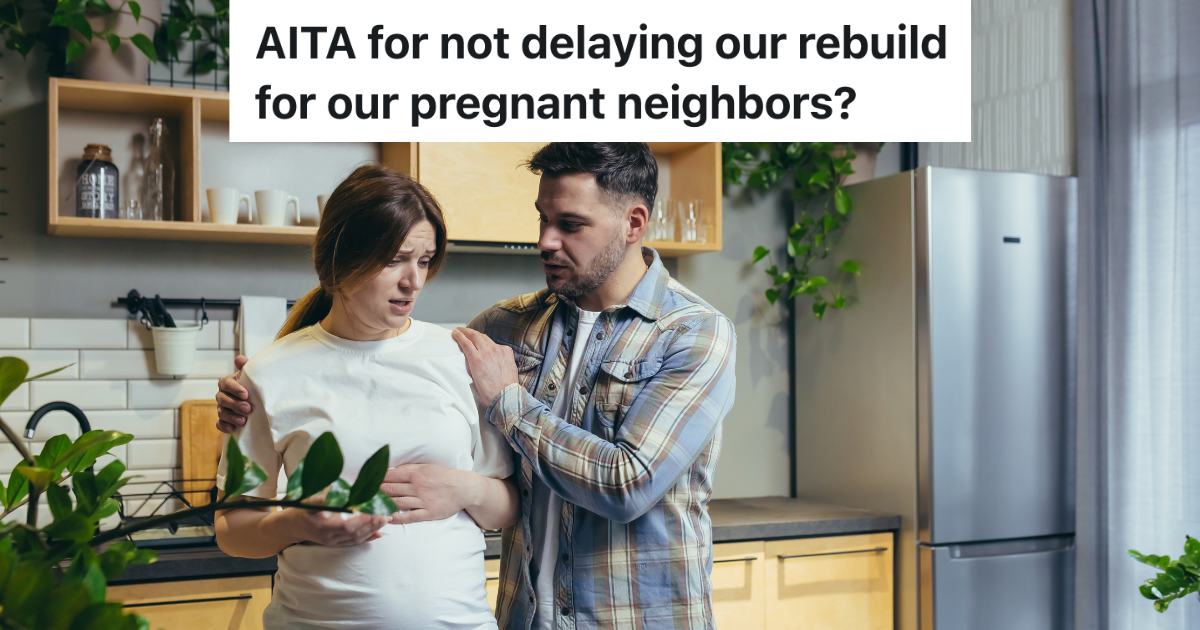 man comforting upset pregnant woman