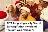 Friends Exchange Secret Santa Gag Gifts, But One Woman Is Really Upset When She Opens Her Gift