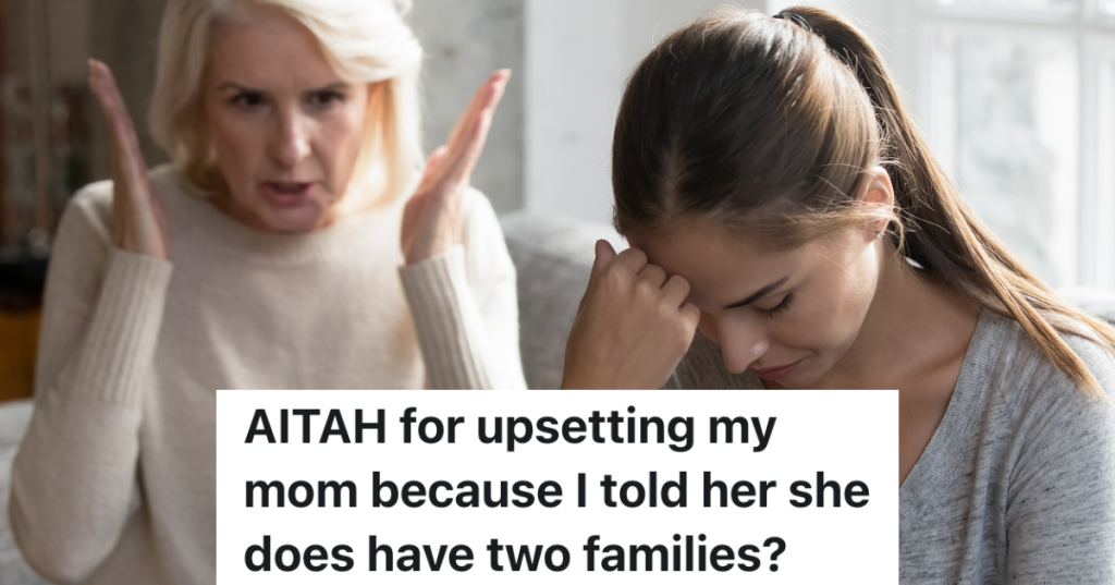 older mom arguing with adult daughter