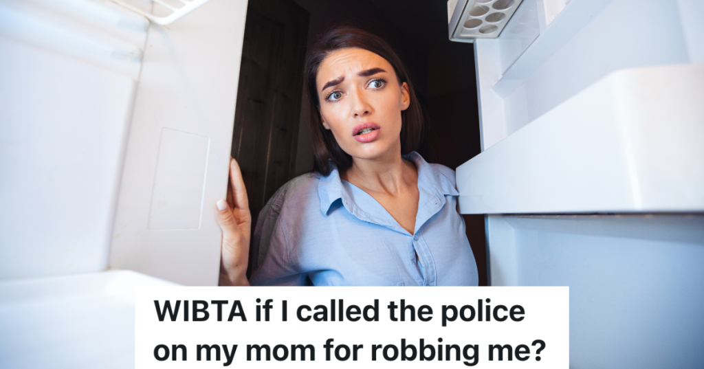 concerned woman looking in empty refrigerator