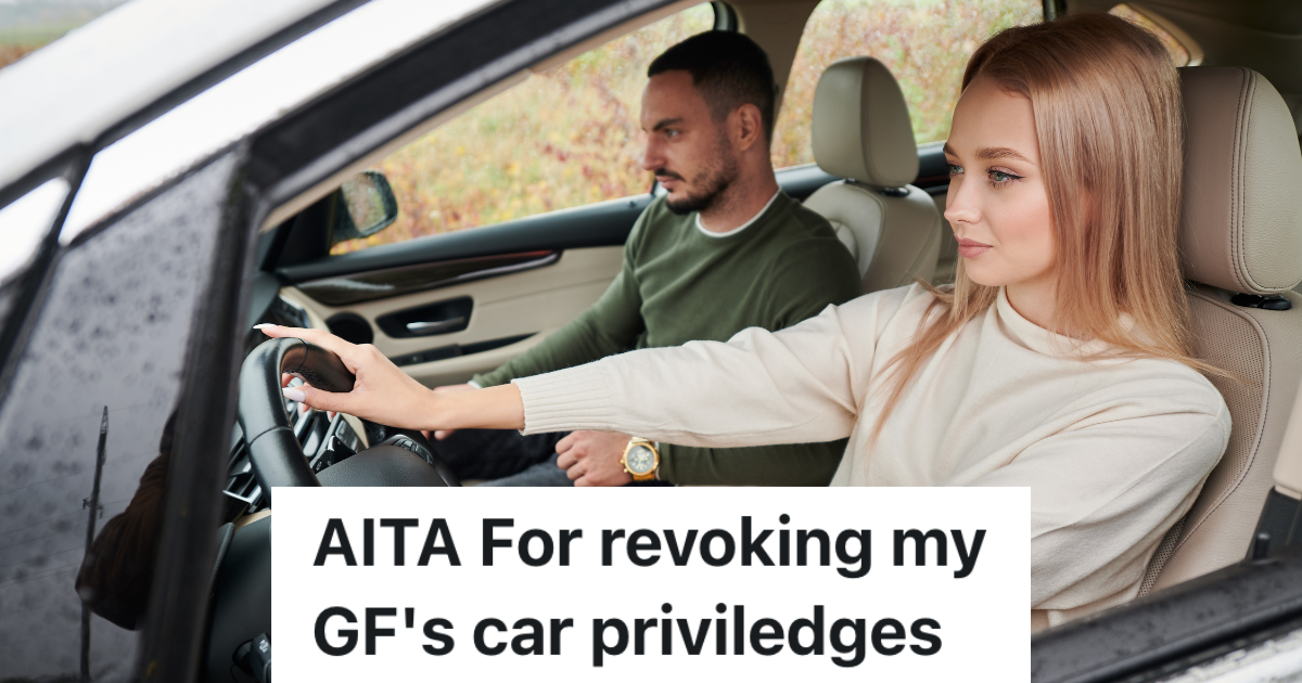 woman driving car while man sits in passenger seat