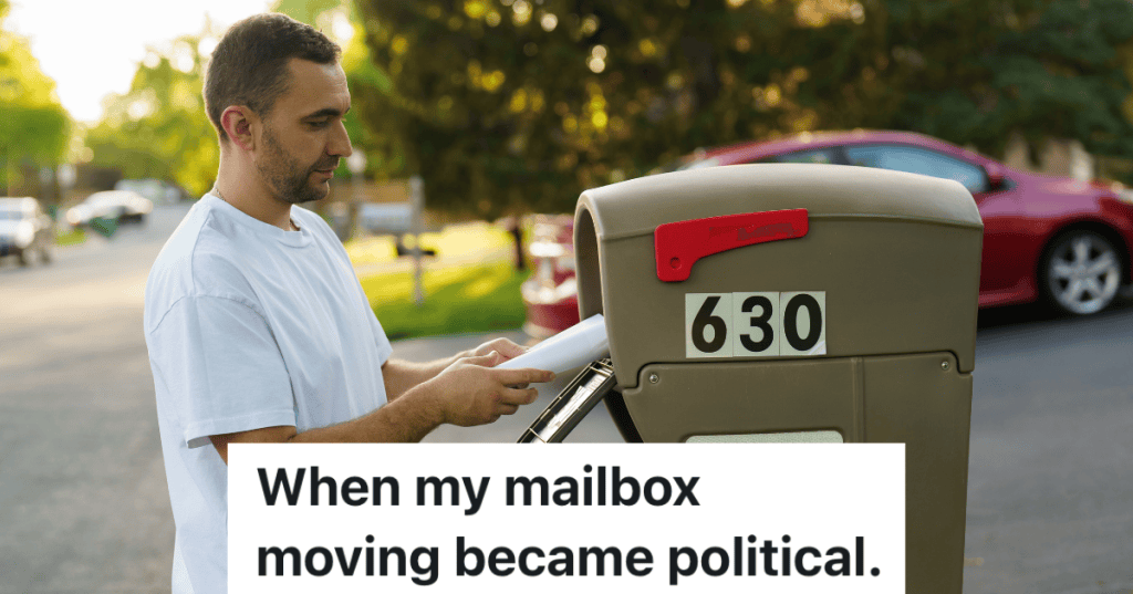 man taking the mail out of his mailbox