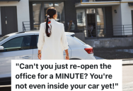 Adult Education Employee Walks To Her Car After Closing Time, But A Customer Tries To Beg Her Not To Leave