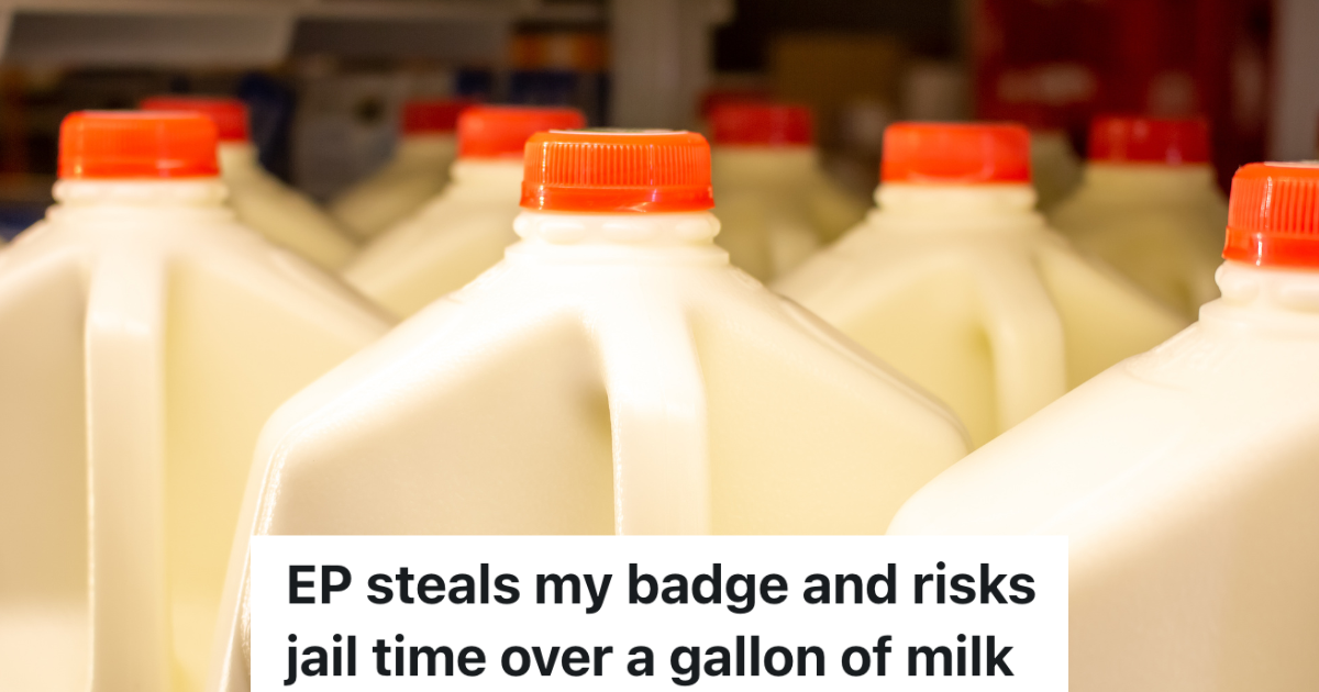 gallons of milk at a grocery store