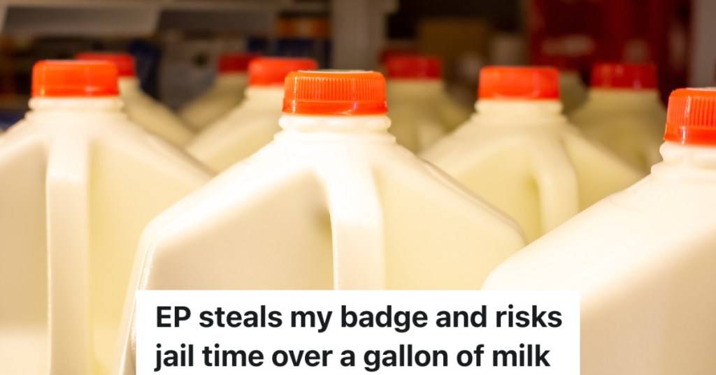 gallons of milk at a grocery store