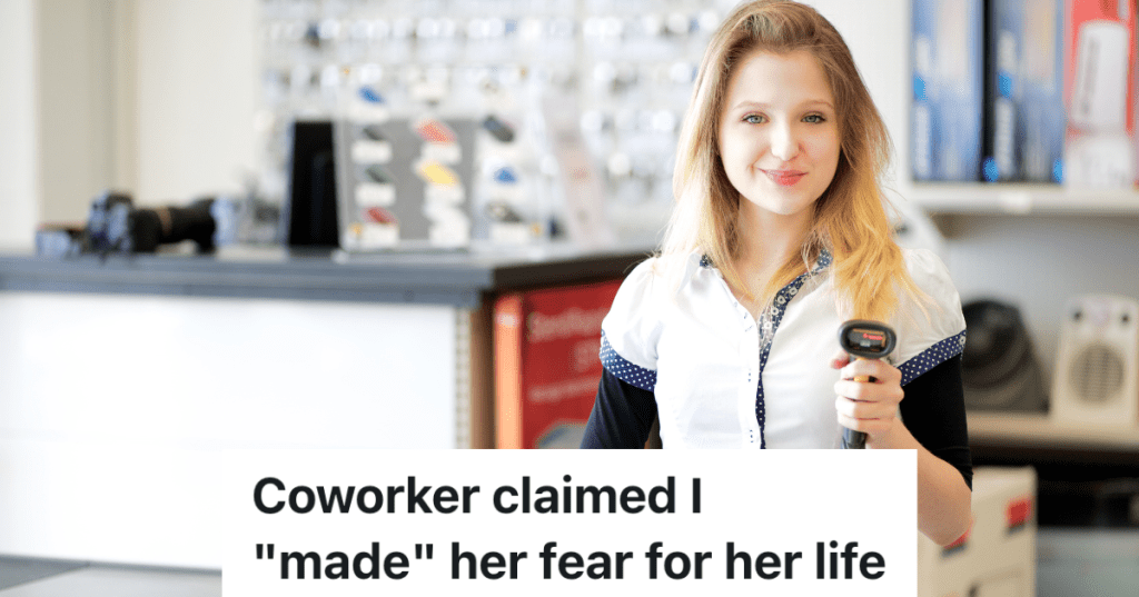 female cashier at retail store