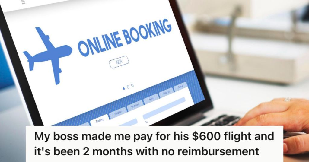 Person booking a flight online