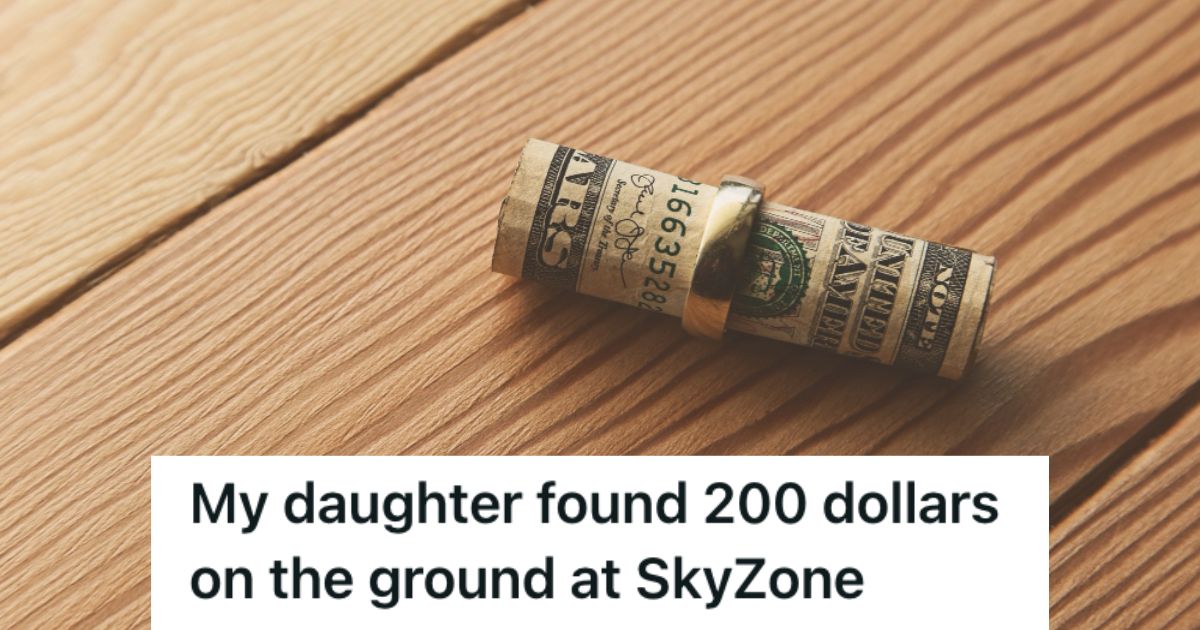 Rolled bills on the ground