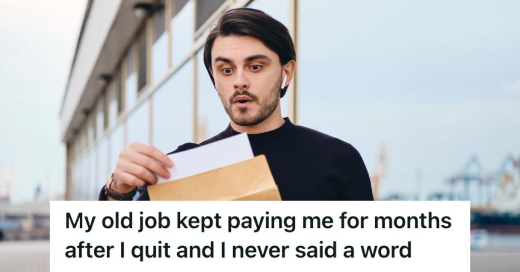 Man shocked to see the paper in the envelope