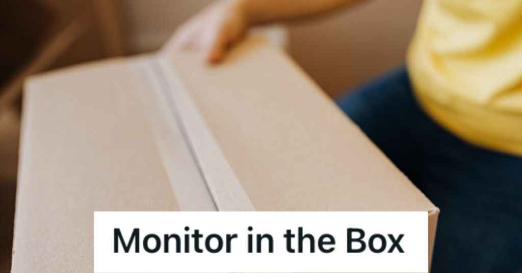 Person opening a box