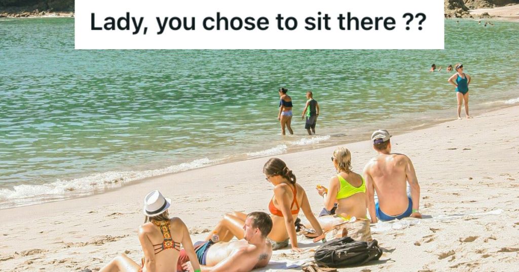 People hanging out and enjoying the beach