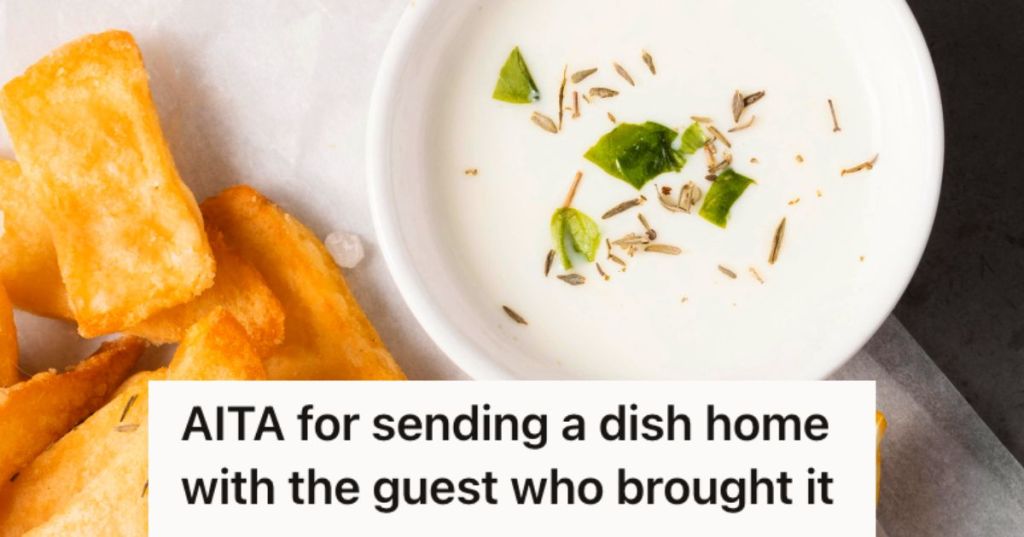 Potato dish and a bowl of dip