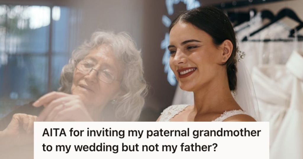 Bride and her grandmother smiling