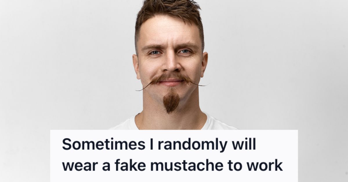 Man with a weird mustache