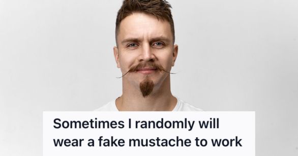 Man with a weird mustache
