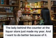 Struggling Woman Stopped By A Liquor Store, And She Got An Unexpected Compliment From The Cashier That Lifted Her Spirits