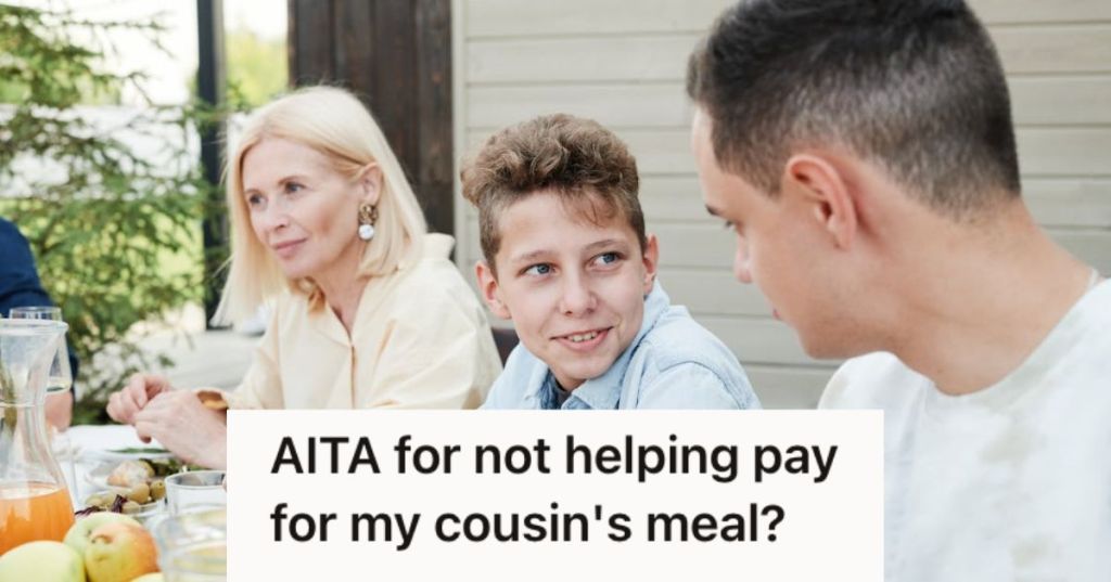 Family dinner outdoors