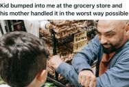 Running Child Bumped A Customer In A Grocery Aisle And Quickly Apologized To Him, But The Kid’s Entitled Mother Told Him Not To Say Sorry
