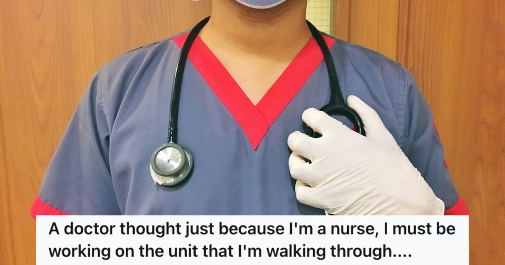 A male nurse in uniform