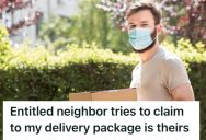 Homeowner Was Signing For A Package, But An Entitled Neighbor Stormed Over And Tried To Take It Despite A Restraining Order