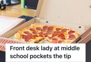 Guy Delivered An $85 Order Of Pizza To A School, But He Walked Away Dejected After The Front Desk Attendant Didn’t Give Him A Tip
