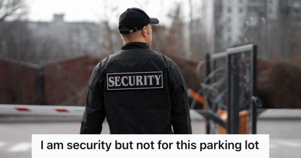 Security officer in uniform and cap