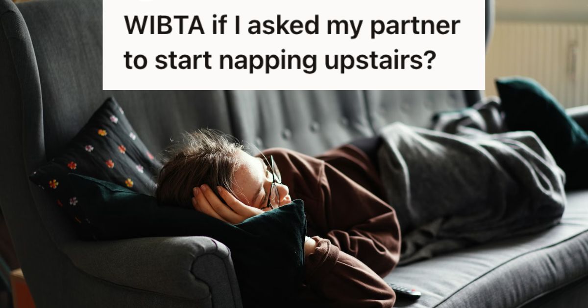 Woman sleeping on the couch