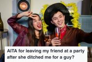 Woman Agreed To Go To A Party With Her Friend As Long As They Stick Together, But She Left When Her Friend Cozied Up To A Guy All Night