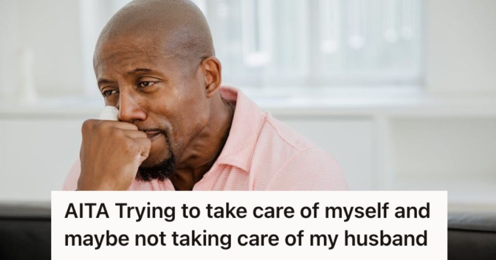 Man crying silently and alone