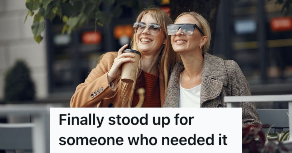Two women enjoying their cups of coffee