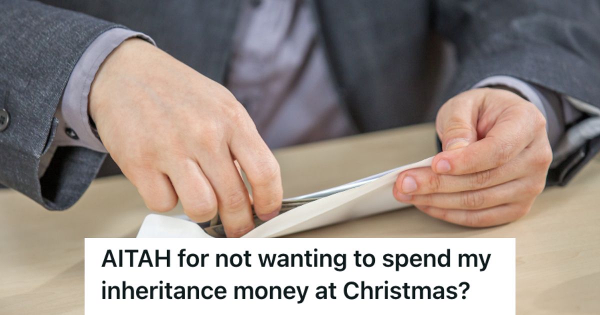 Man holding an envelope with money