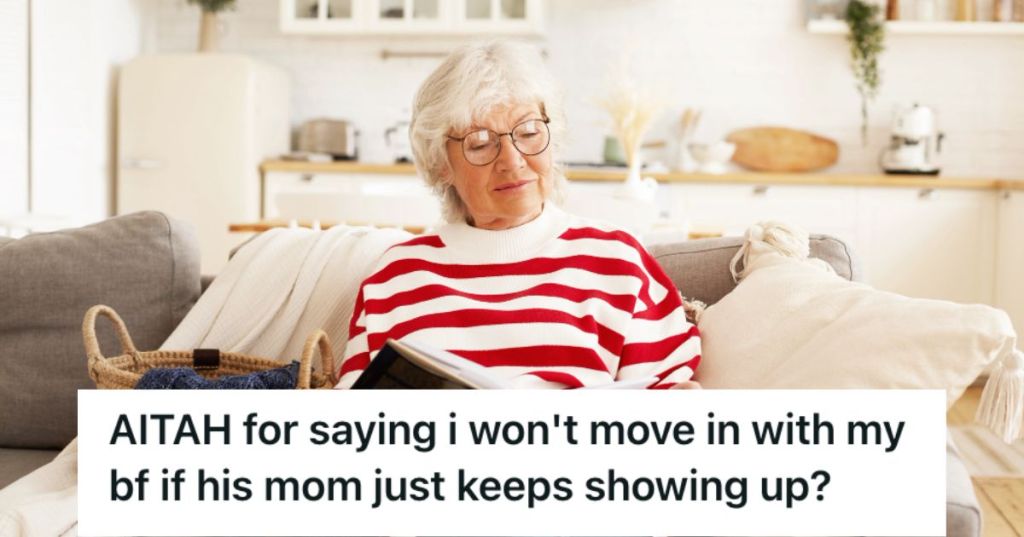 Older woman sitting on the couch and reading her book
