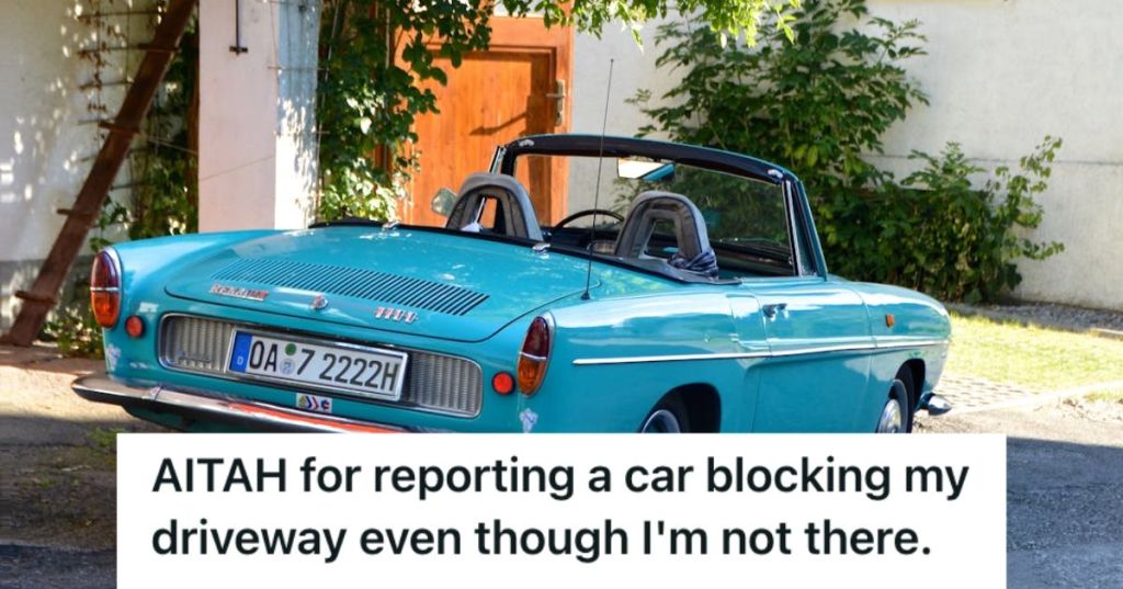 A convertible car parked outdoors