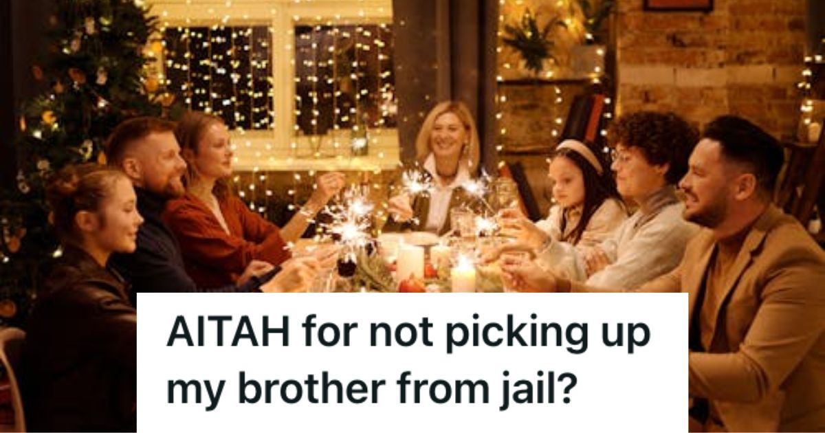 Family having their Christmas dinner