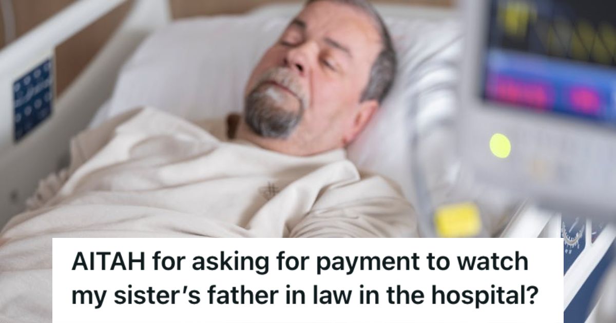 Man unconscious while lying on the hospital bed