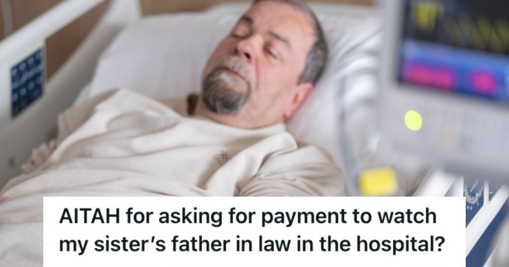 Man unconscious while lying on the hospital bed