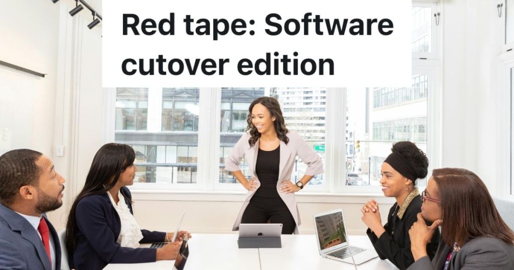 A meeting in a boardroom